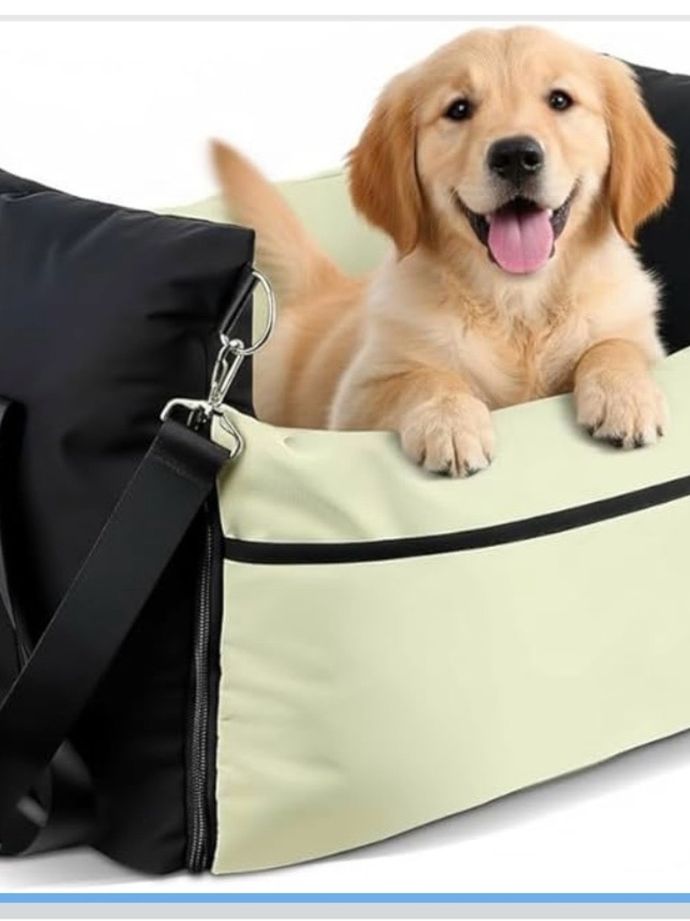Premium Green and Black Dog Travel Carrier - Comfortable Pet Tote